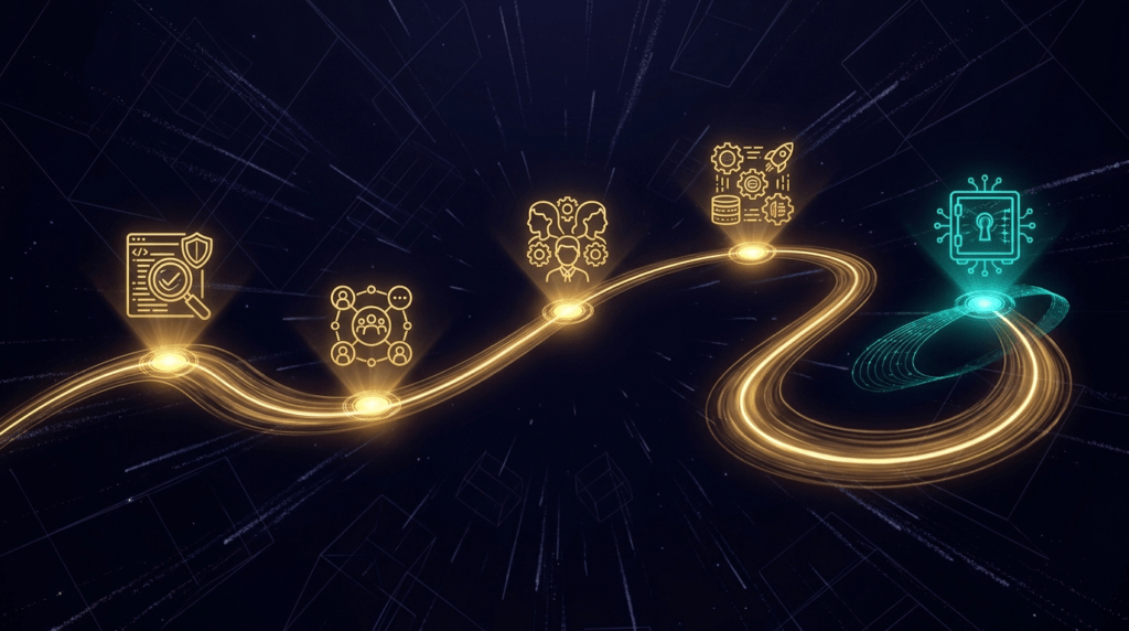 Crypto user trust journey from awareness through audit and community to wallet conversion
