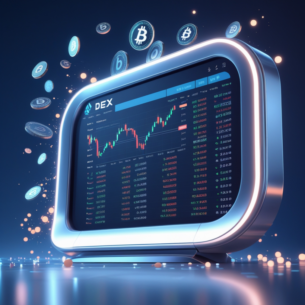 Decentralized exchanges list categorized by blockchain networks including Ethereum, BSC, Solana, and multi-chain platforms