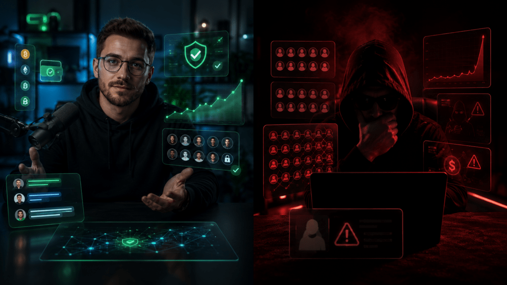 crypto influencer vetting checklist - verified legitimate creator vs fake engagement and undisclosed sponsored crypto content