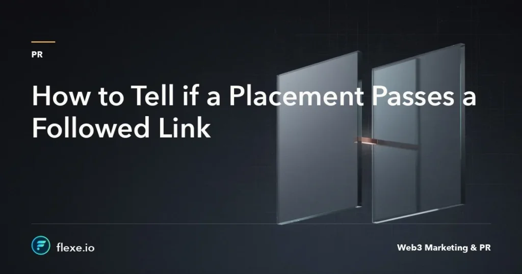 followed link placement - How to Tell if a Placement Passes a Followed Link