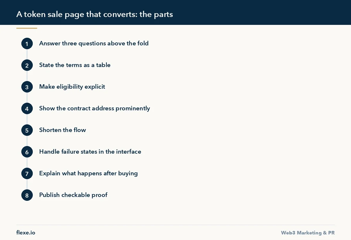 A token sale page that converts: the parts - How to Build a Token Sale Page That Converts
